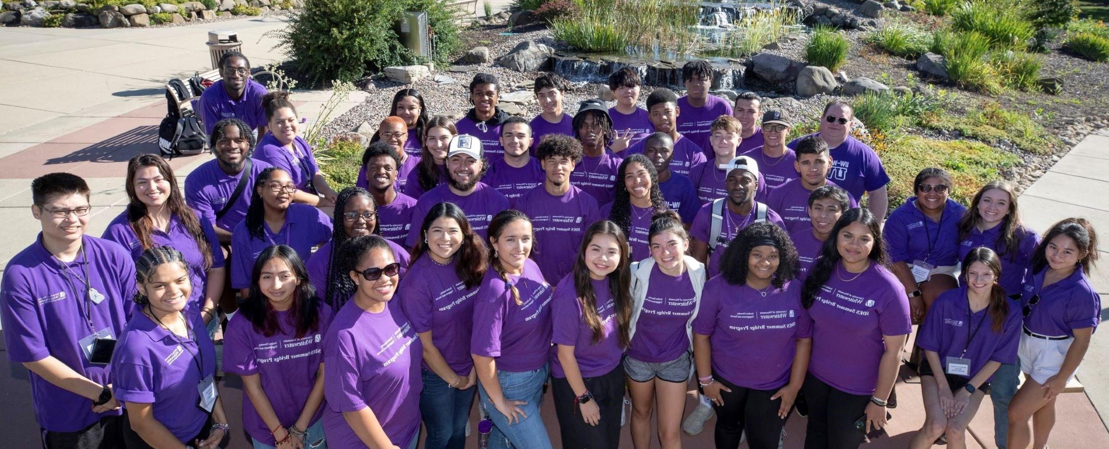 King Chavez Scholars smile for the camera.